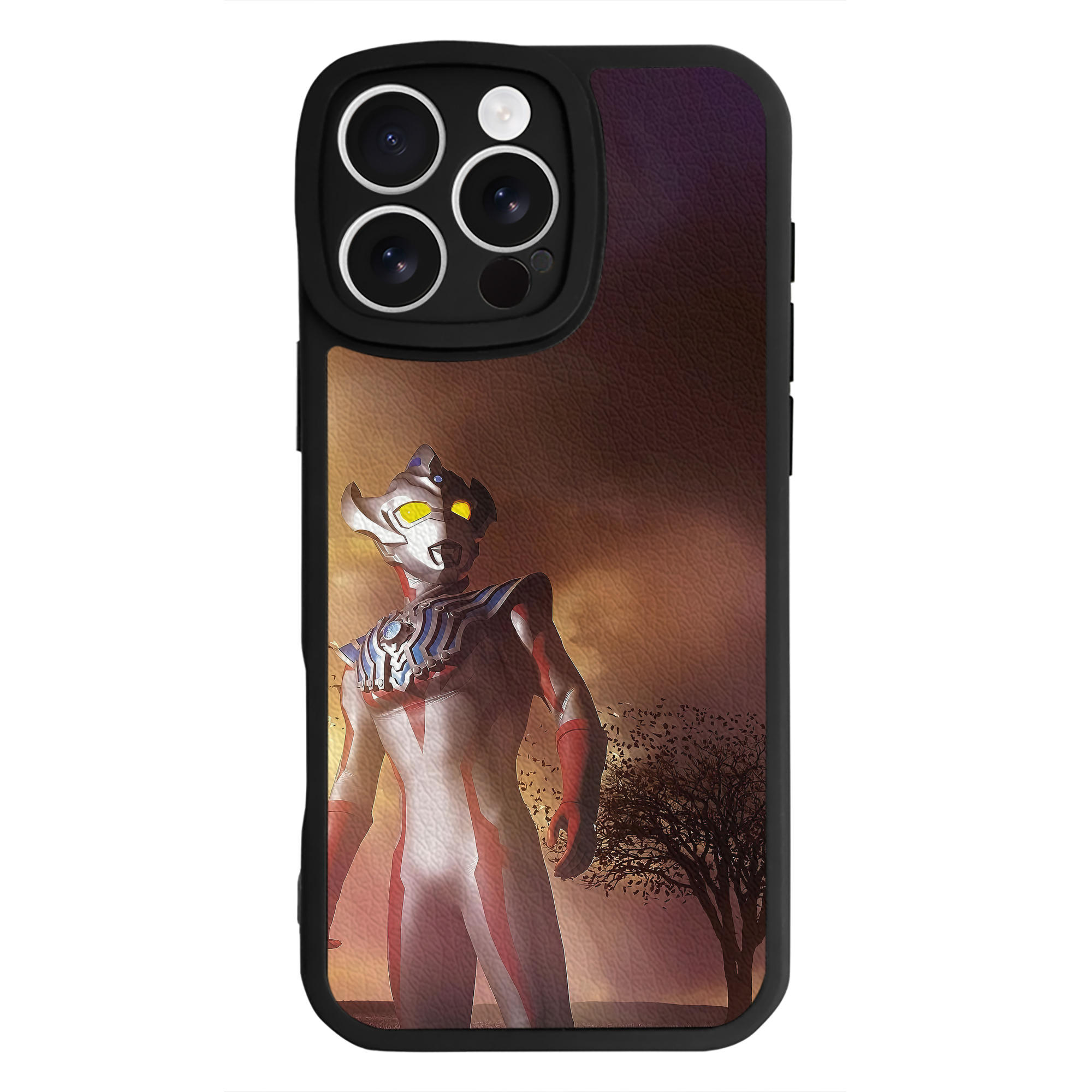 （画像用） ウルトラマン Ultraman 【iPhone 16シリーズ対応】シリコンスマホケース（レザー調） 材質：シリコン